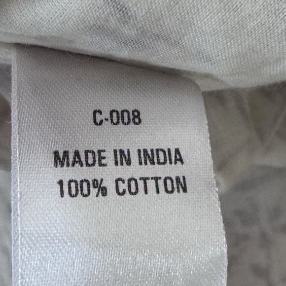 Anokhi Wrap Top Jacket Sz XS Lightweight Cotton Boho Natural Ivory Brown Floral - Picture 10 of 10